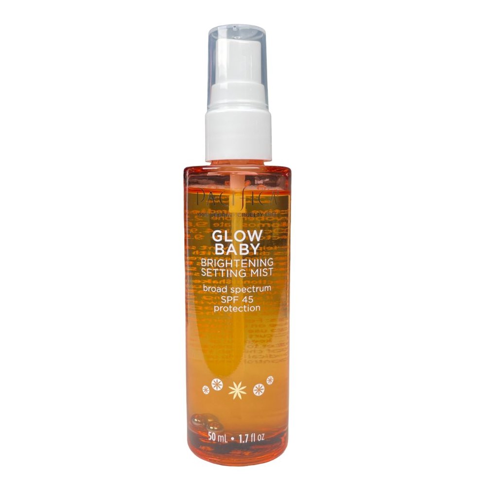 Pacifica Glow Baby Brightening Setting Mist Spray SPF 45 1.7 oz. Exp. 03/2025